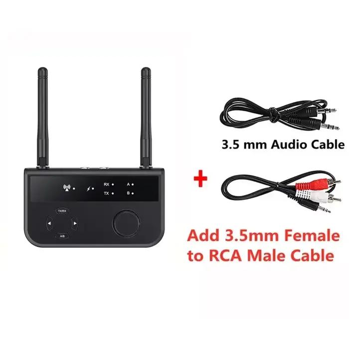 Transmetteur récepteur Audio Bluetooth 5.3, adaptateur de musique sans fil, paire de 2 appareils BT 