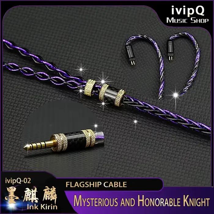 Câble de mise à niveau pour écouteurs HiFi IEM, modèle phare ivipQ-02, conducteur multi-éléments ave
