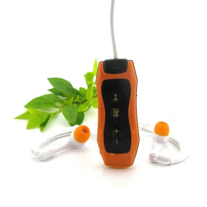 Lecteur MP3 étanche IPX8 4G/8G avec clip, radio FM, son stéréo, pour la natation, la plongée, le sur
