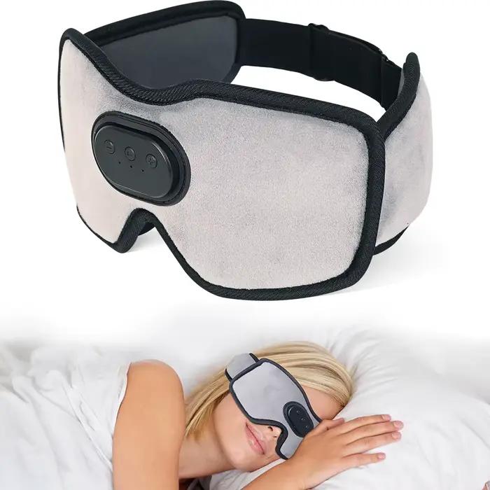 Écouteurs de sommeil Bluetooth 5.2, masque de sommeil, ombre oculaire rafraîchissante avec musique e
