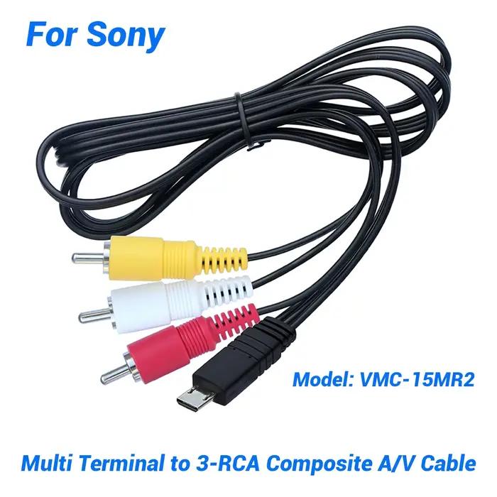 Câble AV VMC-15MR2, cordon de sortie vidéo/audio RCA pour caméscope Sony Handycam série DCR-HC/PC/DV
