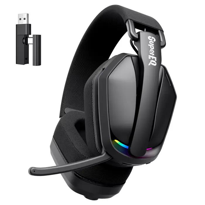 écouteur bluetooth sans fil écouteur bluetooth sans fil Smile-Casque de jeu sans fil RVB avec micro,