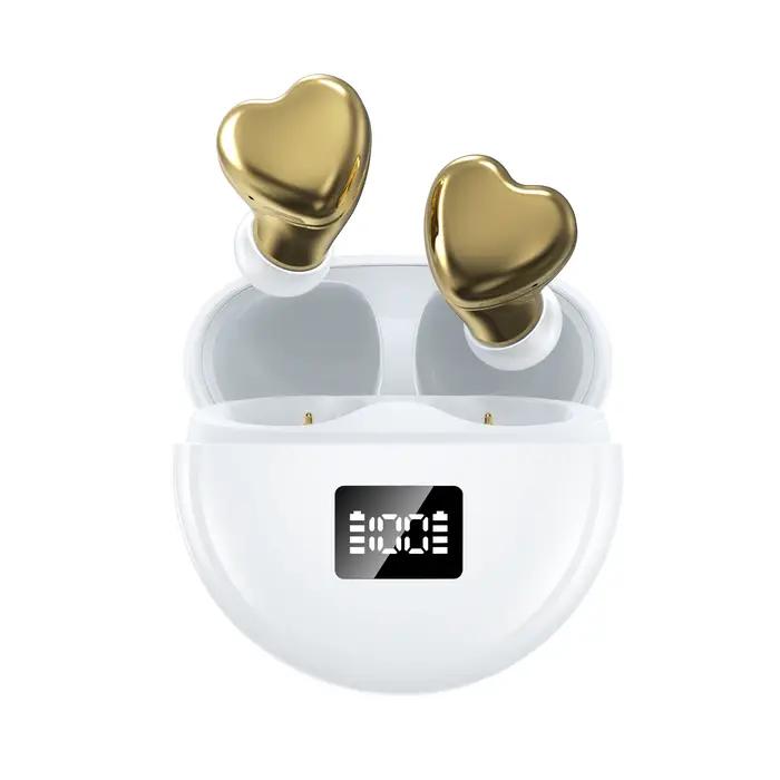 Écouteurs Bluetooth, jolies oreillettes sans fil avec microphone intégré et contrôle du volume, idéa