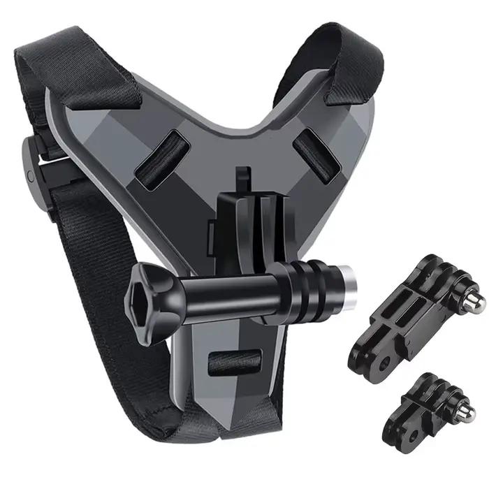 Sangle de fixation du menton pour casque de moto, accessoires de caméra d'action pour GoPro Hero 9, 