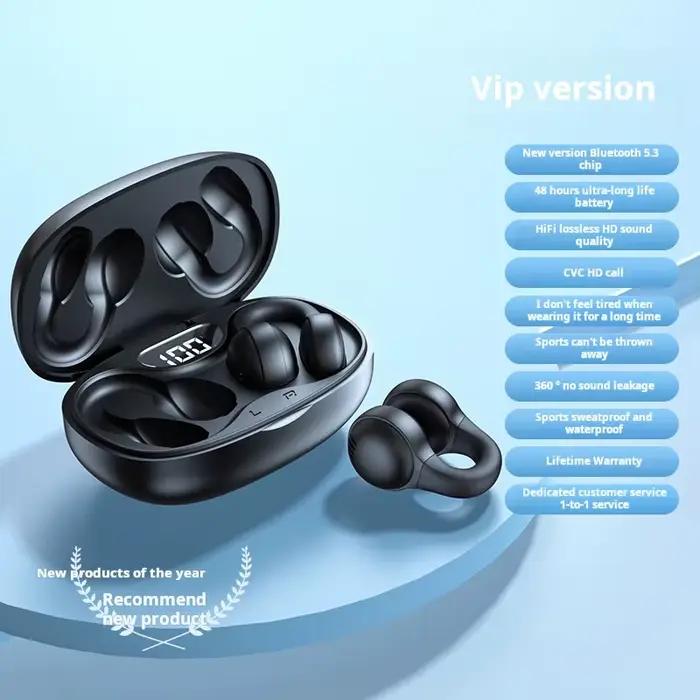 Écouteurs intra-auriculaires Jabra Open Ear Clip ENC sans fil Bluetooth 5.3, suppression du bruit, a