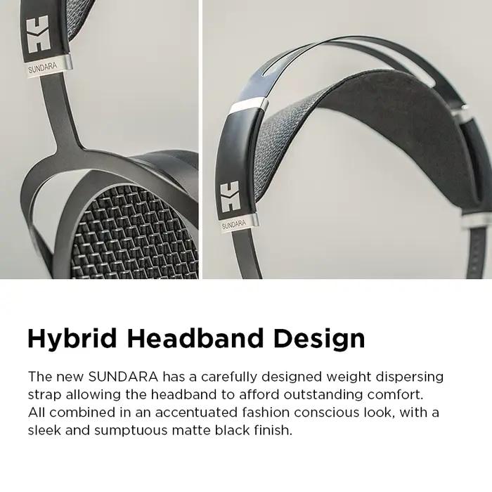 Casque audio supra-auriculaire HIFIMAN SUNDARA à aimants planaires (noir) avec design haute fidélité