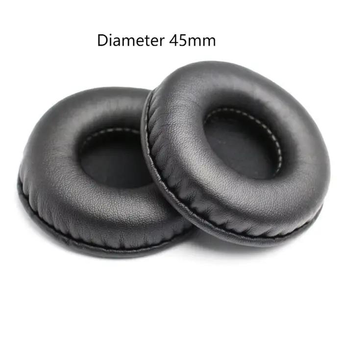 Coussinets d'oreille pour écouteurs, housse en mousse de cuir éponge 45mm 50mm 55mm 60mm 65mm 70mm 7