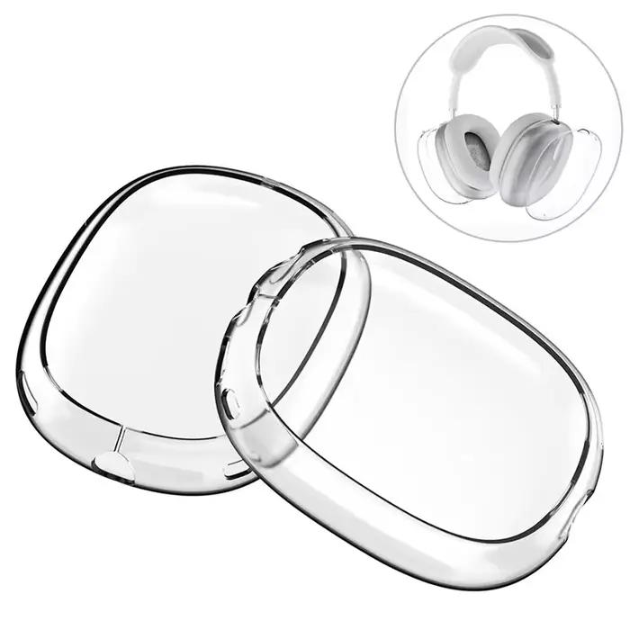 Pour AirPods Max étui Transparent souple TPU anti-rayures housse de protection pour Apple AirPods Ma
