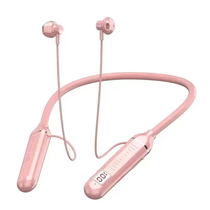 HIFI sport tour de cou écouteurs Bluetooth écouteurs jeu LED batterie affichage sans fil micro stéré