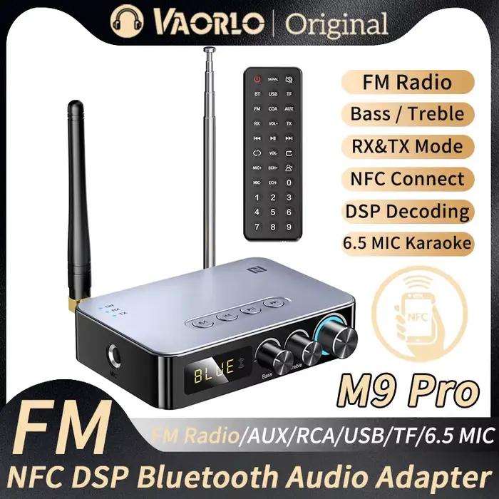 Récepteur et transmetteur Audio Bluetooth M9/M9Pro, adaptateur sans fil DSP, NFC/AUX/RCA/USB u-disk/