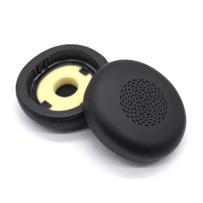 1 paire de coussinets d'oreille de remplacement en cuir PU, accessoires de casque, éponge en mousse,