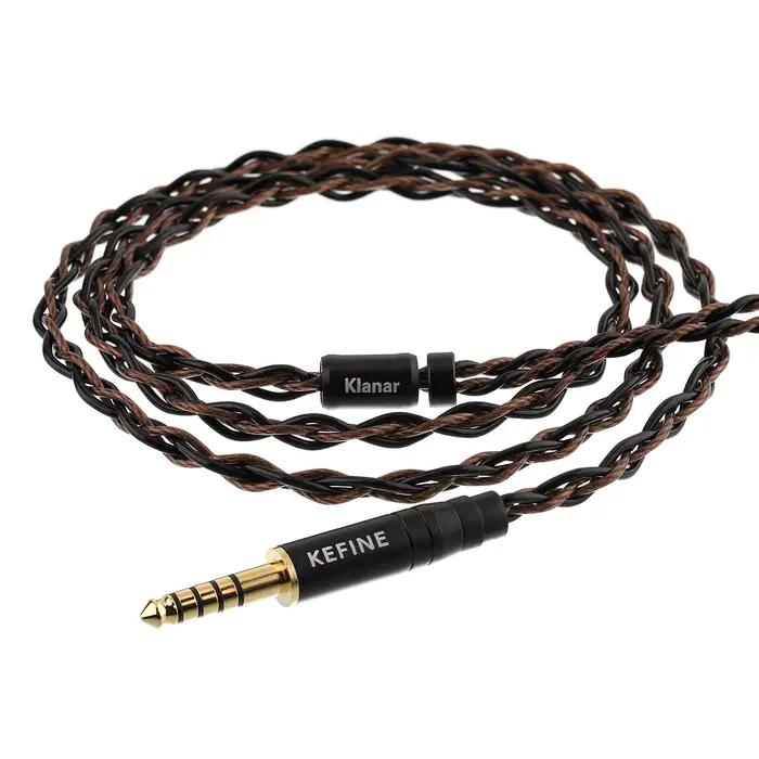 Kefine – câble détachable plaqué argent 216 fils, pour écouteurs filaires hi-fi Klanar IEM 3.5mm SE 