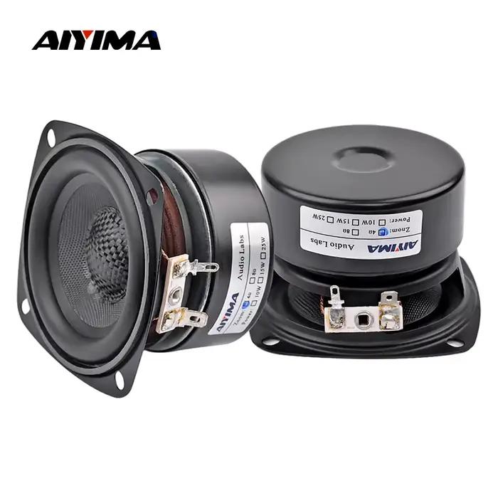 AIYIMA 2 pièces, haut-parleurs pleine gamme de 3 pouces, 4 8 ohms, 20 W, haut-parleurs étanches en f
