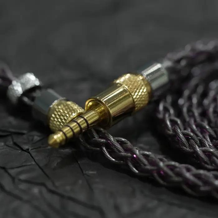 Câble IEM ZiSin -03 7NOCC+ en alliage de cuivre avec connecteurs 2.5/3.5/4.4/6.35mm IE900 2PIN MMCX 