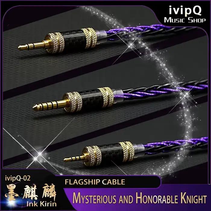 Câble de mise à niveau pour écouteurs HiFi IEM, modèle phare ivipQ-02, conducteur multi-éléments ave