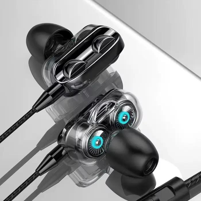 Écouteurs filaires 3.5mm, conception antibruit, pour iPhone Xiaomi Huawei Android, microphone HD, ac