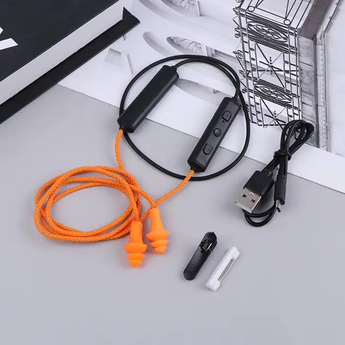 Bouchons d'oreille Bluetooth pour le travail, suppression du bruit, protection auditive, constructio