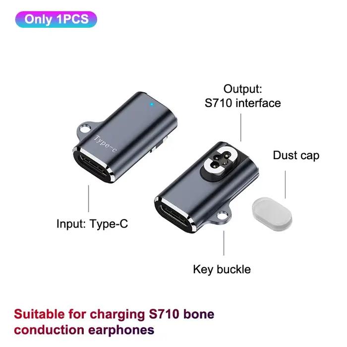 Chargeur d'écouteurs à Conduction osseuse de Type C, adaptateur de chargeur magnétique pour Shokz Op