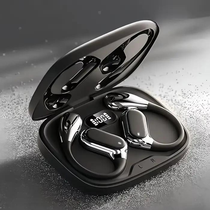 Écouteurs sans fil Bluetooth à oreille ouverte, écouteurs sonores stéréo avec autonomie de 50 heures