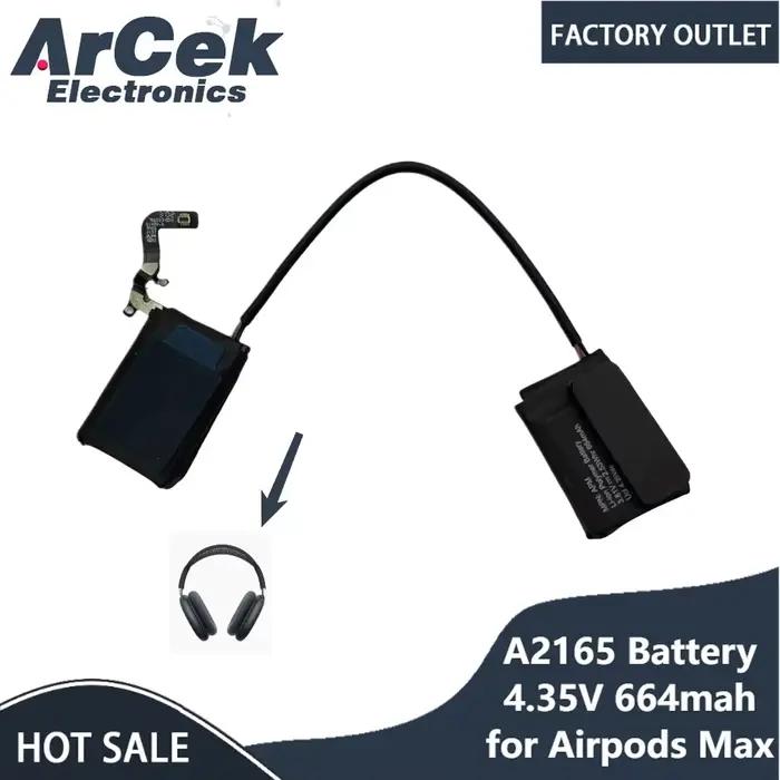 Batterie A2165 4.35V 664mah pour casque Apple Airpodsmax, batterie Airpodsmax