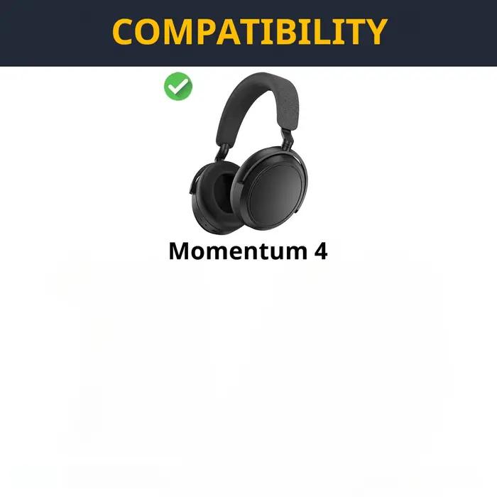 Coussinets d'oreille en gel rafraîchissant Momentum 4 de remplacement pour les écouteurs sans fil Sennheiser