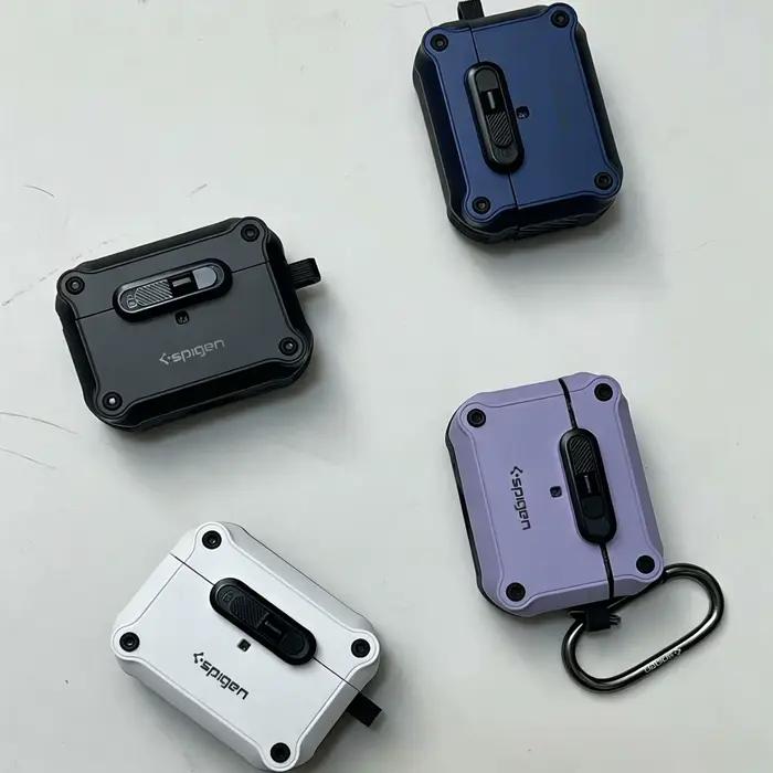 Étui pour écouteurs Spigen Snap-On pour AirPods Pro 3/4/3/Pro 2, étui de protection Samsung Galaxy Buds3/3Pro anti-chute