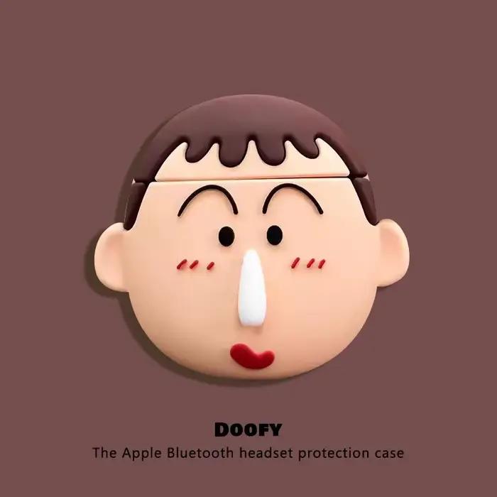 Étui pour écouteurs en silicone amusant pour Airpods 1 2 3 4 Pro Pro 2 Pro 3