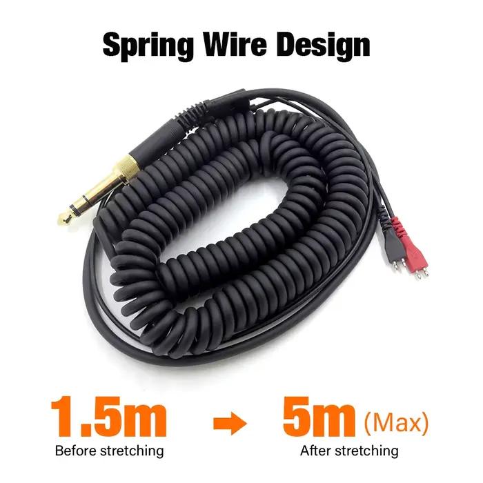 Câble d'écouteurs pour Sennheiser HD 25/600/650/430/480/490/540/560/580/6XX/660S/535/565 3.5mm 6.5mm