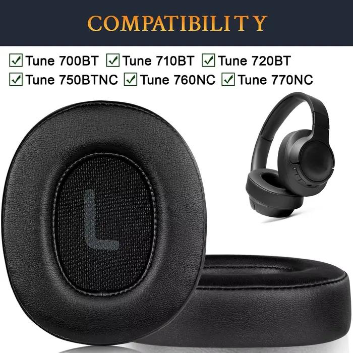 Oreillettes de remplacement pour écouteurs JBL Tune 700(700BT) & 710(710BT) & 750(750BT