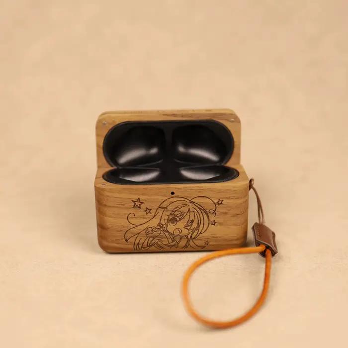 Étui de protection en bois de noyer pour écouteurs Marshall MOTIF II A.N.C, ajustement précis, design minimaliste, protection robuste, cadeau attentionné pour homme et femme, occasions spéciales