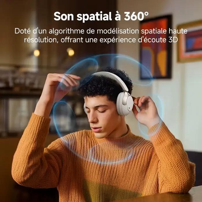 Ecouteurs intra-auriculaires QCY H3 Pro ANC casque sans fil avec suppression active du bruit pour écouteurs sportifs et Hi-Fi haute résolution