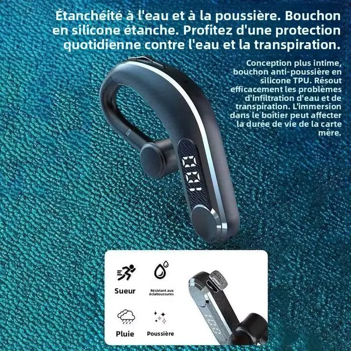 Écouteurs sans fil Bluetooth avec Microphone