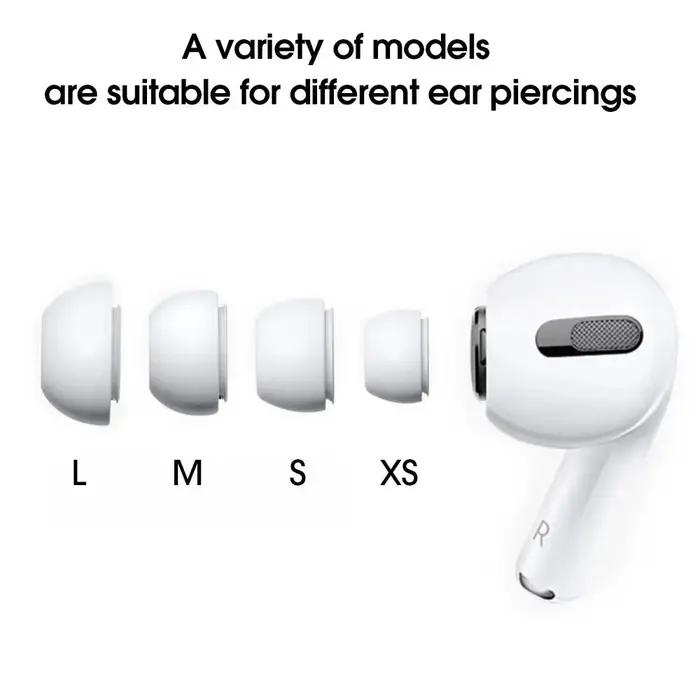 Embouts d'écouteurs de remplacement pour AirPods Pro 1 2 housse de protection en silicone coussinet de réduction du bruit pointe d'oreille pour Apple AirPods Pro confort auditif qualité son isolation acoustique
