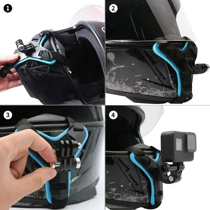 Support de fixation pour casque pour GoPro Hero 12 11 10 9 8 7 6 5 4 3
