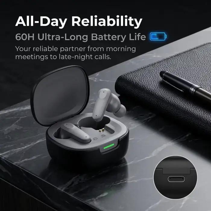Ecouteurs sans fil Bluetooth pour jeux et musique avec annulation active du bruit et isolation phonique pour une expérience sonore exceptionnelle