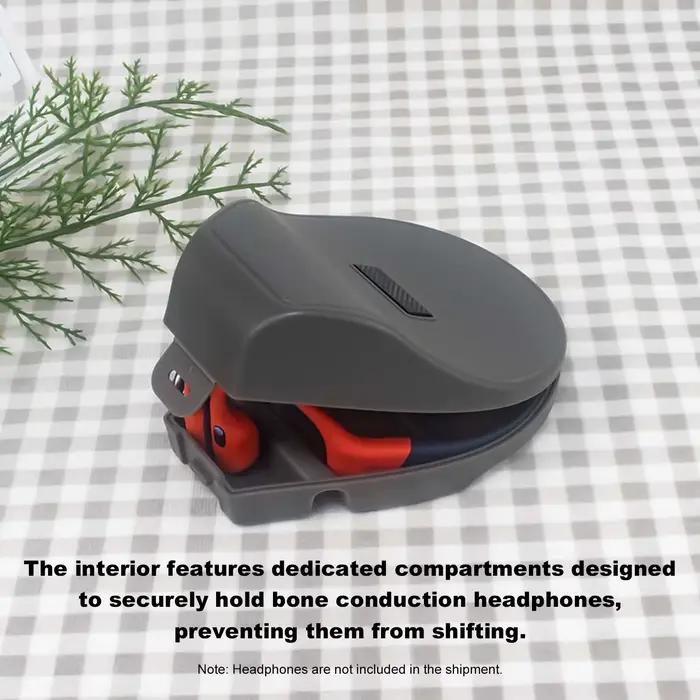 Étui de protection rigide portable pour écouteurs sportifs à oreille ouverte SHOKZ Run Pro 2 Standard/Mini/Swim Pro avec mousqueton