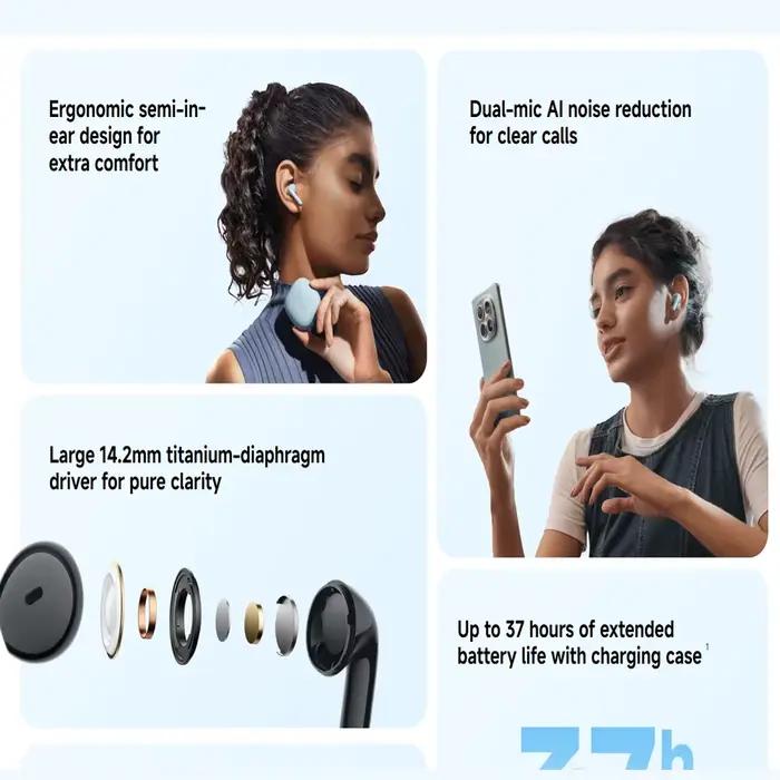 Écouteurs Redmi Buds 8 Active Edition avec réduction de bruit IA
