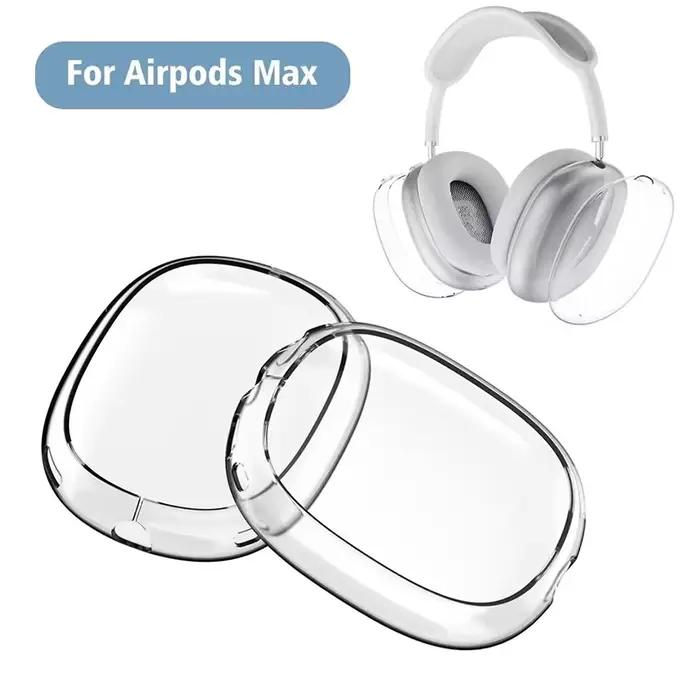 Pour AirPods Max étui Transparent souple TPU anti-rayures housse de protection pour Apple