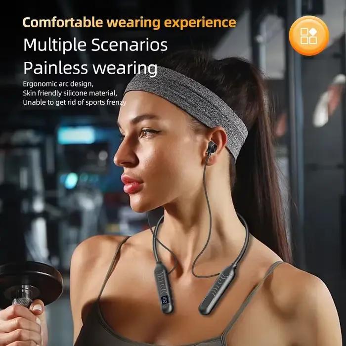 Casque BT sans fil avec affichage numérique