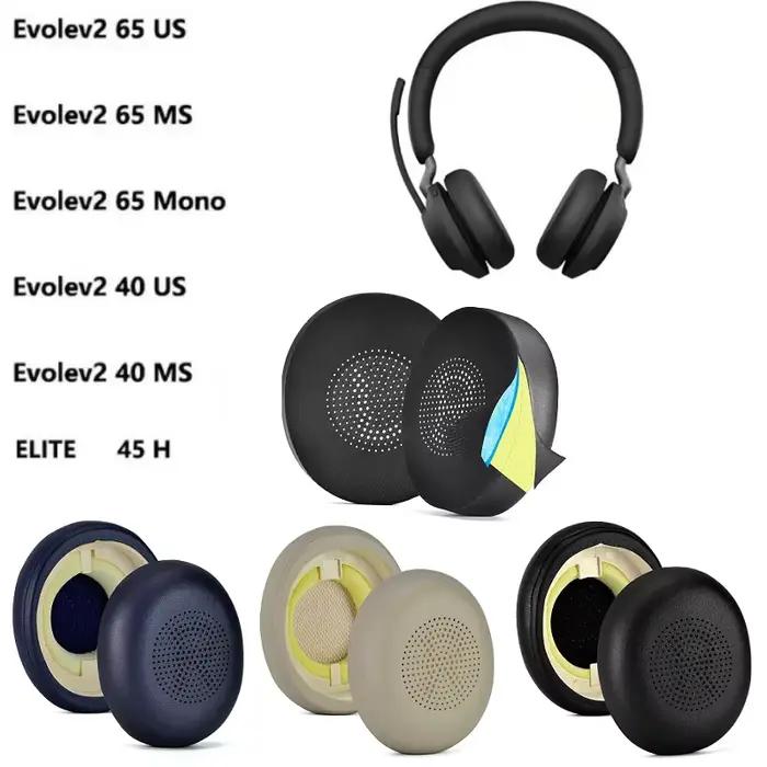 Coussinets d'oreille pour Jabra Evolve2 65 MS/UC 40 MS/UC Elite 45H