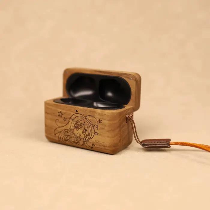 Étui de protection en bois de noyer pour écouteurs Marshall MOTIF II A.N.C, ajustement précis, design minimaliste, protection robuste, cadeau attentionné pour homme et femme, occasions spéciales