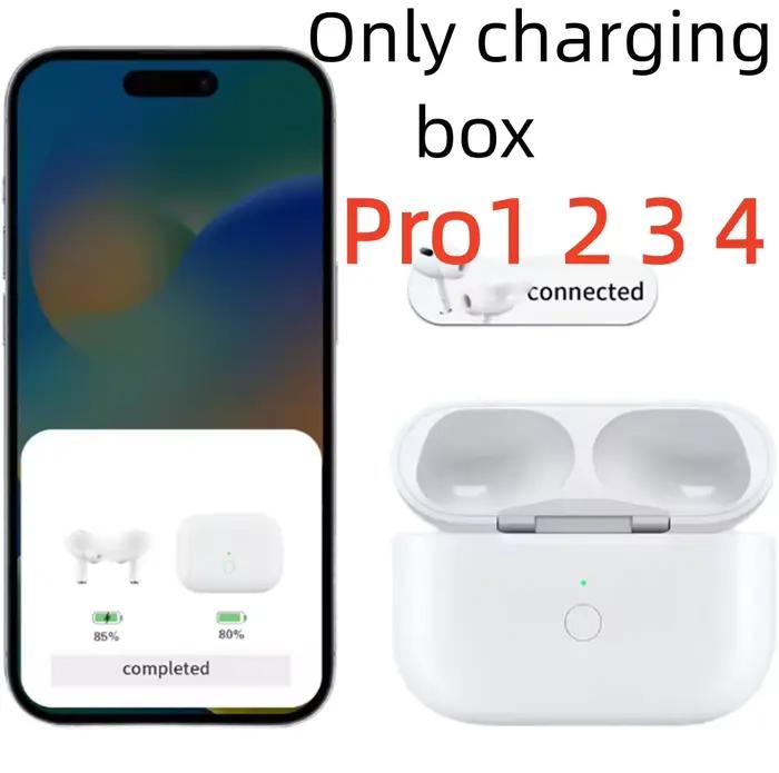 Boîtier de chargement d'origine de remplacement pour Airpods Pro 1st 2nd 3 4