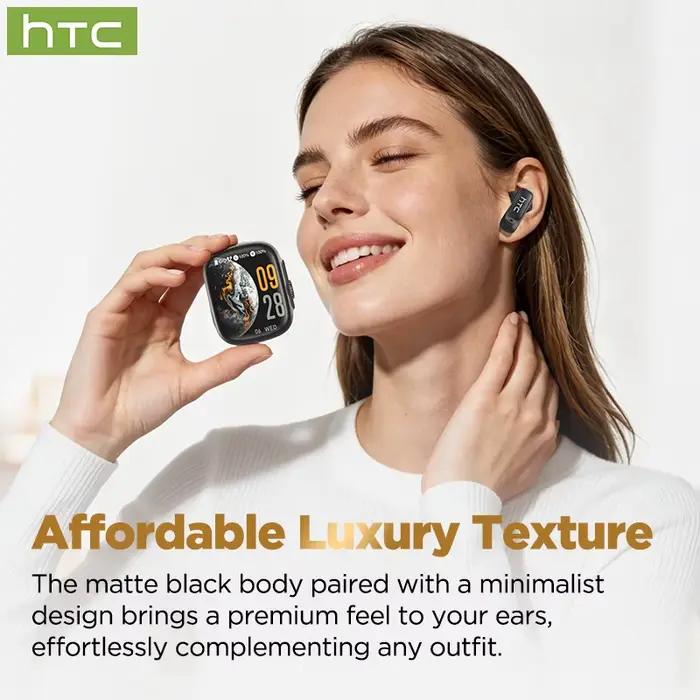 Écouteurs traducteurs IA HTC NE72 TWS à oreille ouverte