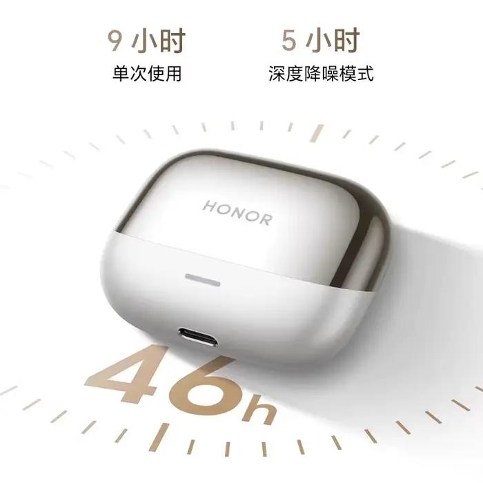 Honor Earbuds 4 dans l'oreille ANC suppression du bruit 50dB IP54 Sport étanche jeu faible latence Bluetooth écouteur