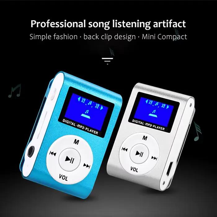 Support Portable 32GB TF carte Clip écran LCD lecteur de musique MP3 Mini