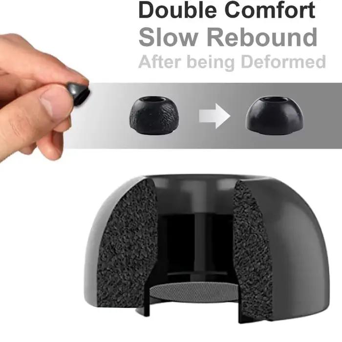 1/2/3 paires d'embouts d'oreille antidérapants en mousse à mémoire de forme pour Apple AirPods Pro 3 génération bouchons d'oreilles Ultra-confortables à suppression de bruit