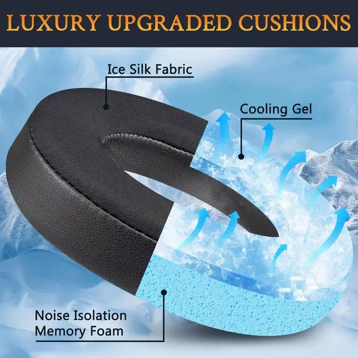 Coussinets d'oreille en gel rafraîchissant Momentum 4 de remplacement pour les écouteurs sans fil Sennheiser
