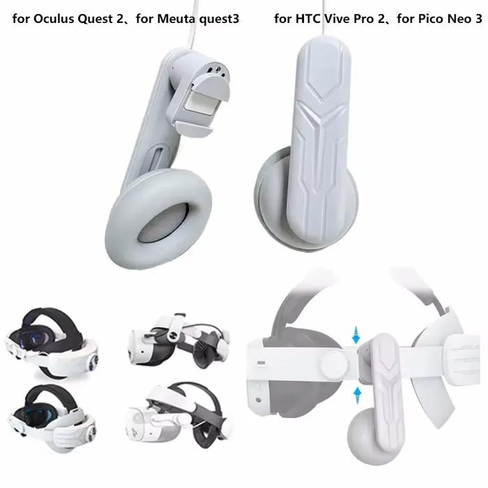 Casque à clipser blanc pour Meta Quest 3