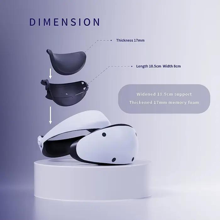 APEXINNO Coussin en mousse pour bandeau confortable pour casque PSVR2 et PS5 VR Améliorez votre PlayStation VR2 Expérience d'accessoires vr