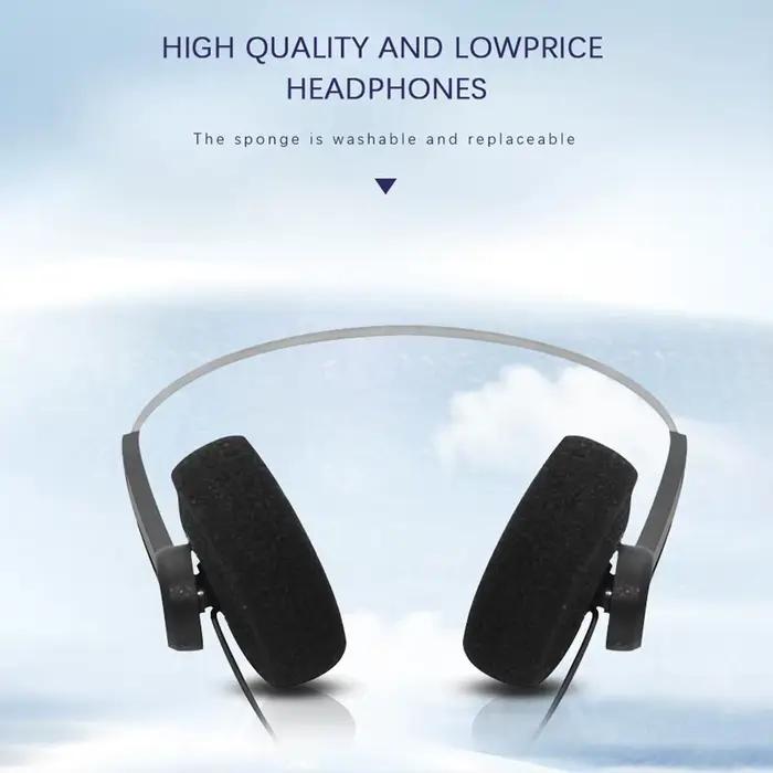 Casque rétro japonais, écouteurs filaires